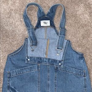 Forever 21 Jean Overall Dress Size Large